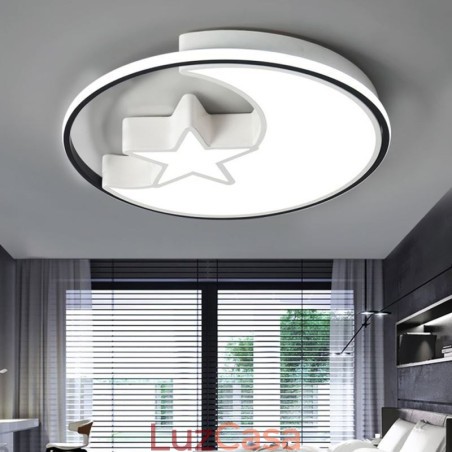 Luminária de teto embutida Moon & Star