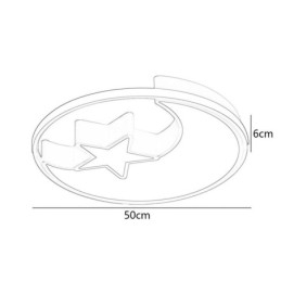 Luminária de teto embutida Moon & Star