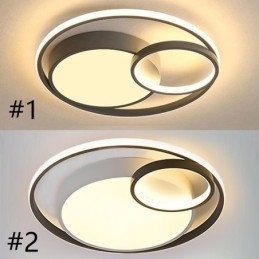 Luminária de teto circular moderna embutida