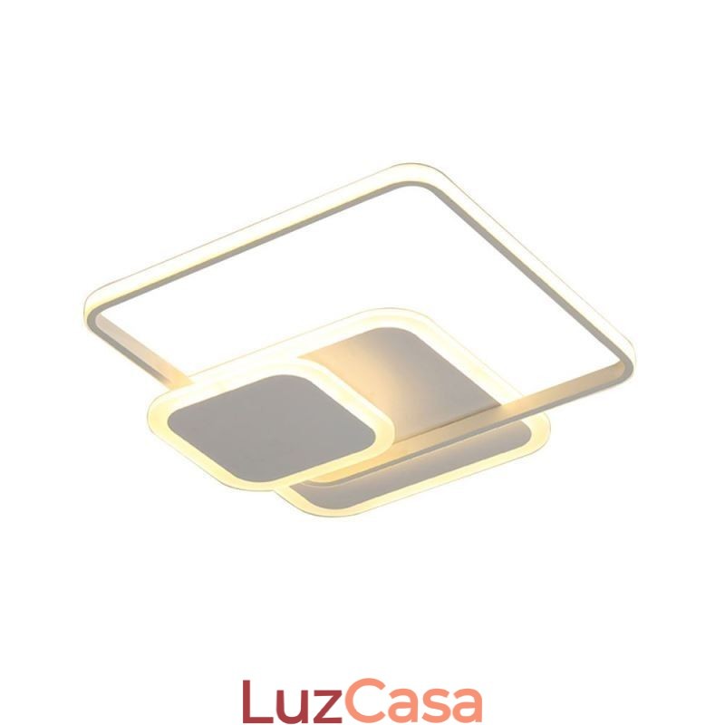 Molduras quadradas Luminária de teto decorativa embutida
