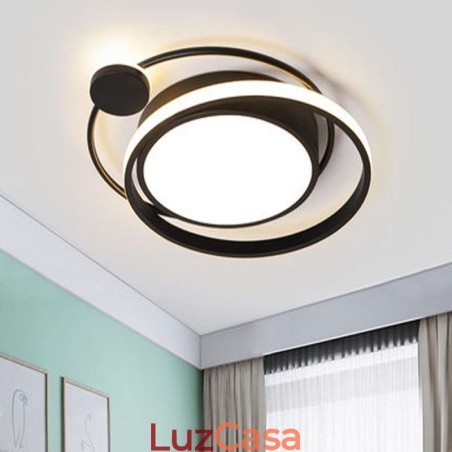 Luminária de teto circular contemporânea embutida Luminária de teto circular contemporânea embutida