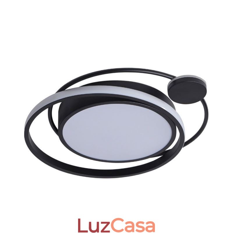 Luminária de teto circular contemporânea embutida