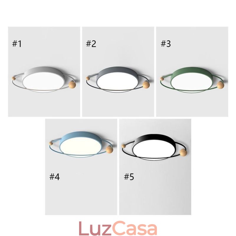 Luminária de teto redonda moderna Planet Flush Mount Luminária