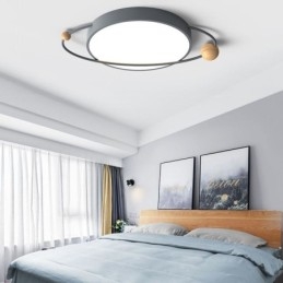 Luminária de teto redonda moderna Planet Flush Mount Luminária