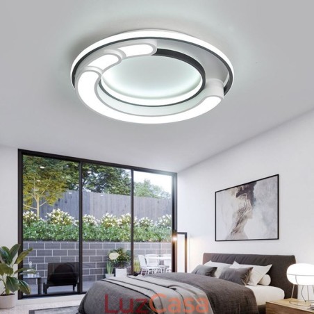 Luminária circular embutida para teto em acrílico Luminária circular embutida para teto em acrílico
