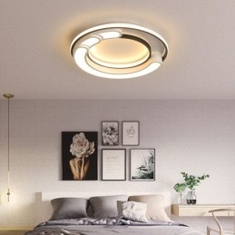 Luminária circular embutida para teto em acrílico