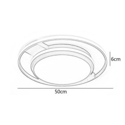 Luminária de teto redonda moderna e minimalista embutida