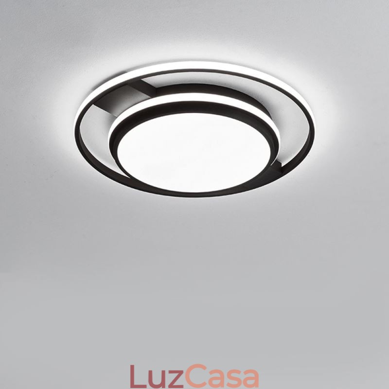 Luminária de teto redonda moderna e minimalista embutida