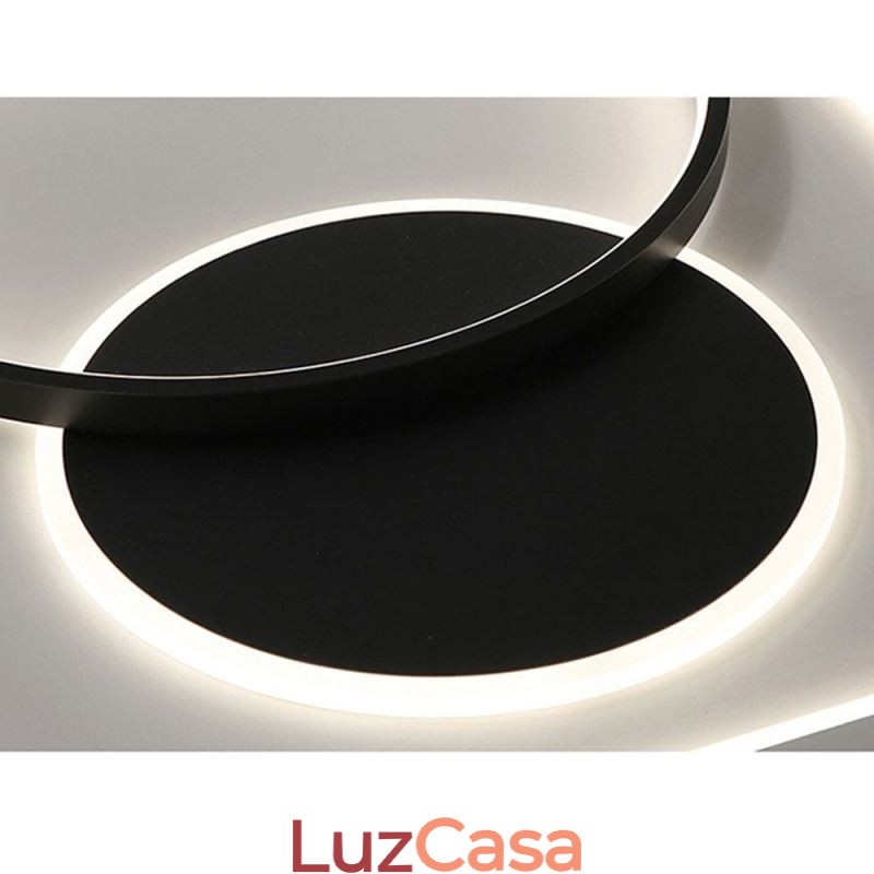 Luminária de teto moderna minimalista redonda e quadrada embutida