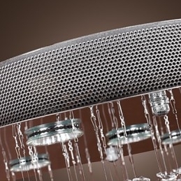 Lustre de Cristal com 5 luzes Design (Cristal K9)