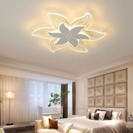 Elegante flor montagem embutida luz de teto iluminação decorativa única