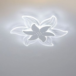 Elegante flor montagem embutida luz de teto iluminação decorativa única