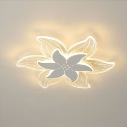 Elegante flor montagem embutida luz de teto iluminação decorativa única