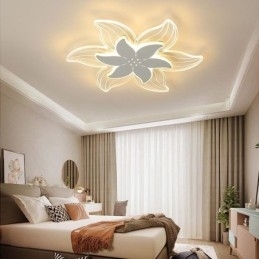 Elegante flor montagem embutida luz de teto iluminação decorativa única