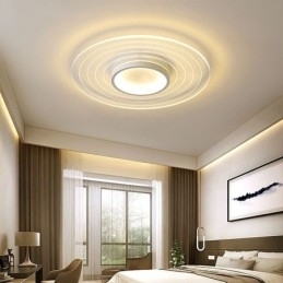 Luminária de teto circular moderna embutida Luminária minimalista