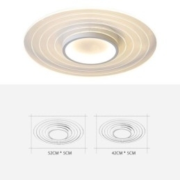 Luminária de teto circular moderna embutida Luminária minimalista