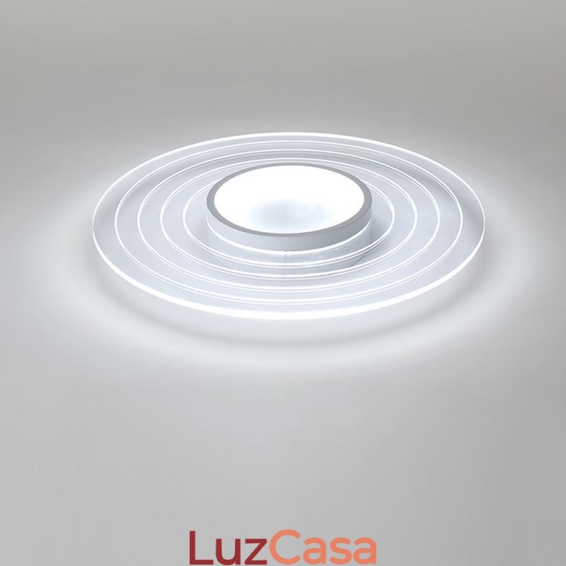 Luminária de teto circular moderna embutida Luminária minimalista