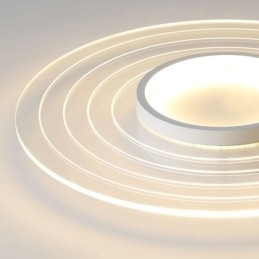 Luminária de teto circular moderna embutida Luminária minimalista