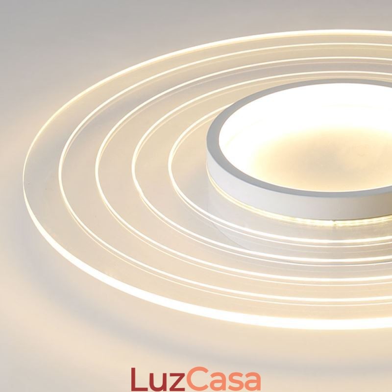 Luminária de teto circular moderna embutida Luminária minimalista