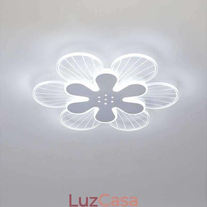 Luminária de teto decorativa moderna com flor bonita e montagem embutida