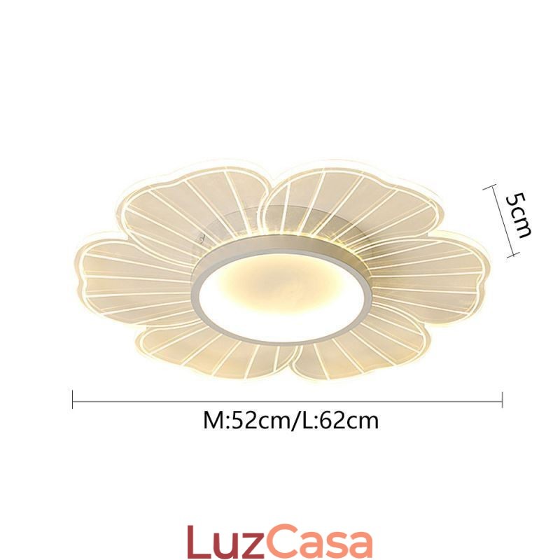 Luminária de teto embutida minimalista Petal Flush Mount Iluminação de decoração criativa
