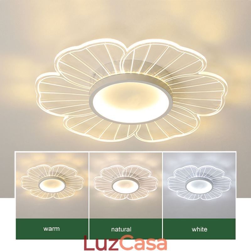 Luminária de teto embutida minimalista Petal Flush Mount Iluminação de decoração criativa