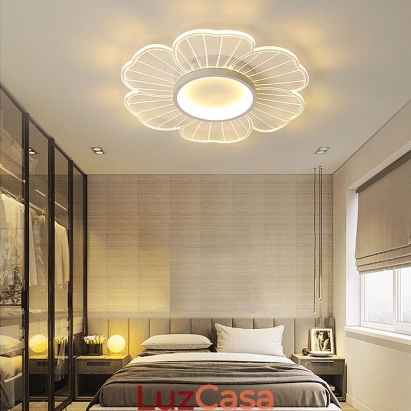 Luminária de teto embutida minimalista Petal Flush Mount Iluminação de decoração criativa