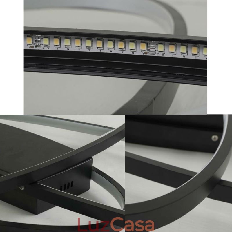 Luminária de teto oval moderna embutida em acrílico luminária decorativa