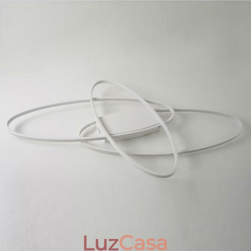 Luminária de teto oval moderna embutida em acrílico luminária decorativa