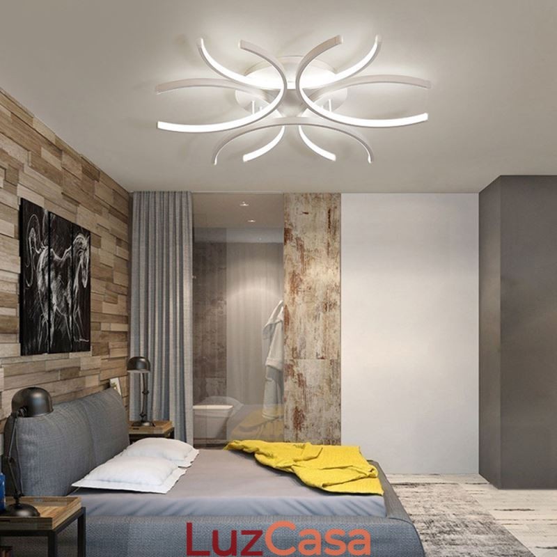 Luminária de teto embutida moderna com decoração de gel de sílica