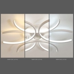 Luminária de teto embutida moderna com decoração de gel de sílica