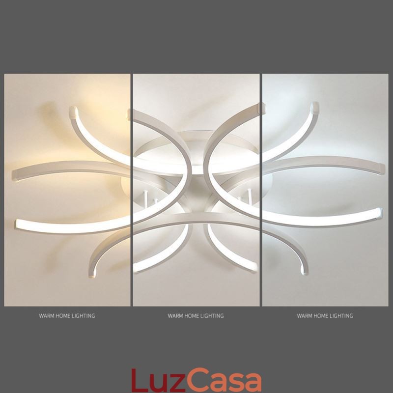 Luminária de teto embutida moderna com decoração de gel de sílica