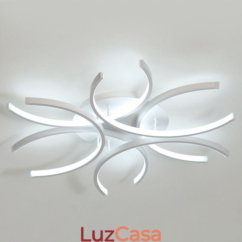 Luminária de teto embutida moderna com decoração de gel de sílica