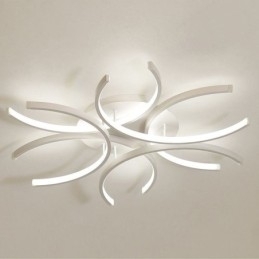 Luminária de teto embutida moderna com decoração de gel de sílica
