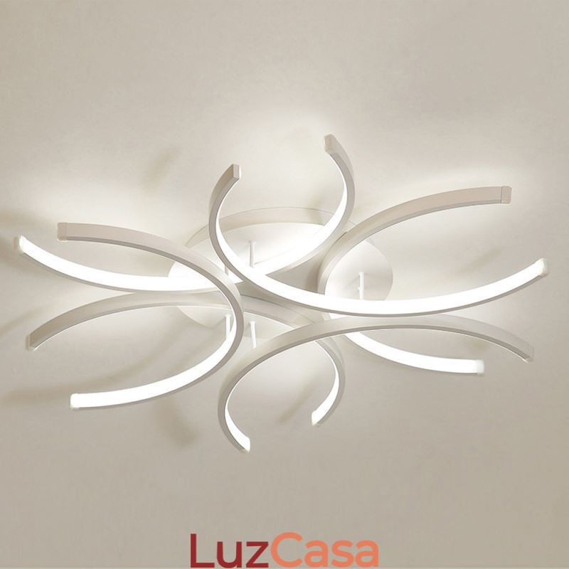 Luminária de teto embutida moderna com decoração de gel de sílica