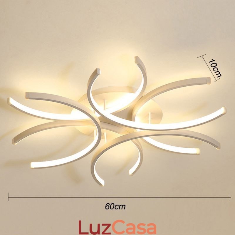 Luminária de teto embutida moderna com decoração de gel de sílica