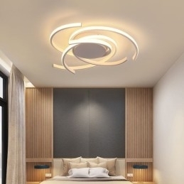 Luminária de teto embutida em acrílico moderna, iluminação criativa para decoração