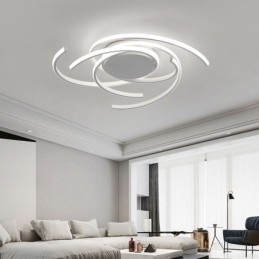 Luminária de teto embutida em acrílico moderna, iluminação criativa para decoração