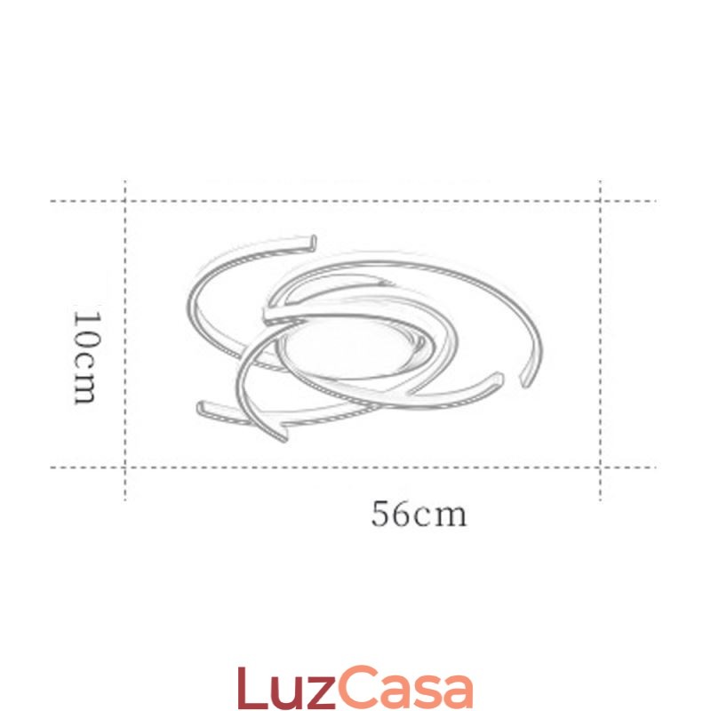 Luminária de teto embutida em acrílico moderna, iluminação criativa para decoração