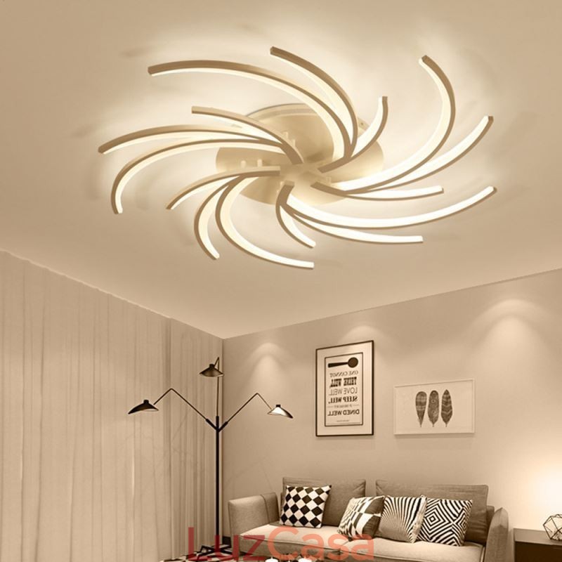 Moinho de vento moderno Flush Mount Ceiling Light Irregular Decoration Lighting