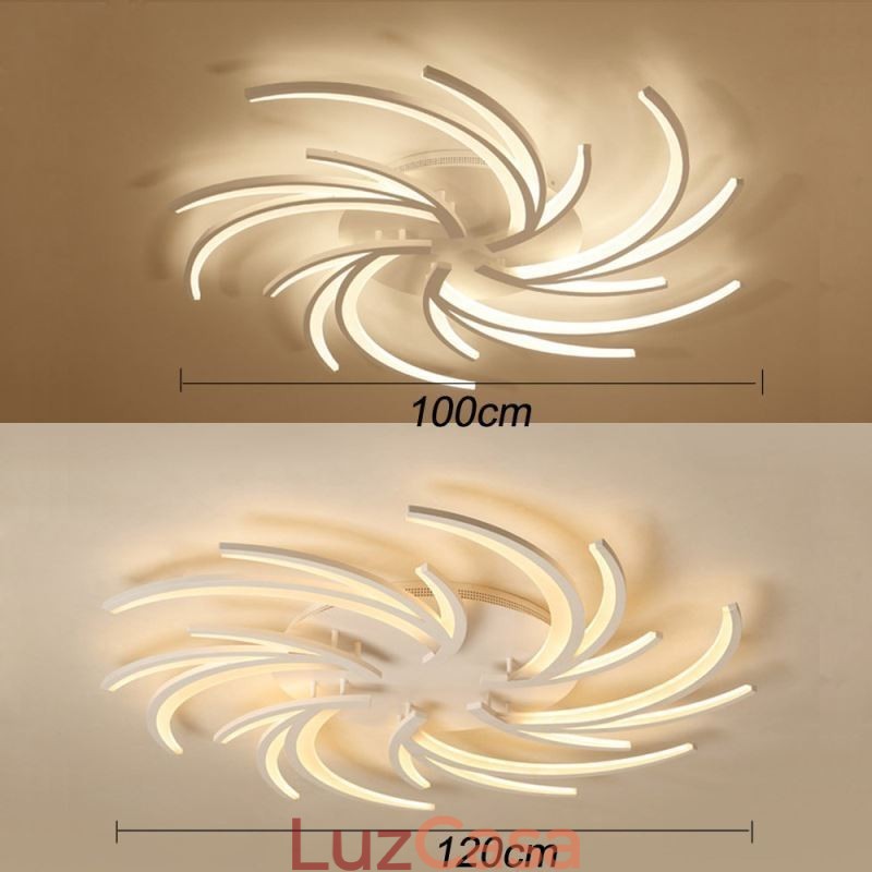 Moinho de vento moderno Flush Mount Ceiling Light Irregular Decoration Lighting