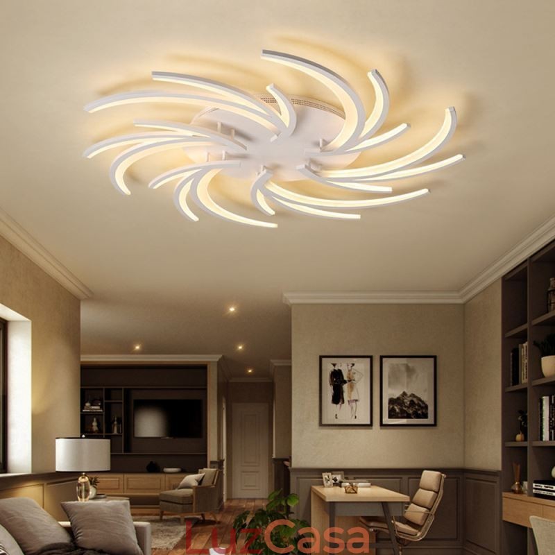 Moinho de vento moderno Flush Mount Ceiling Light Irregular Decoration Lighting