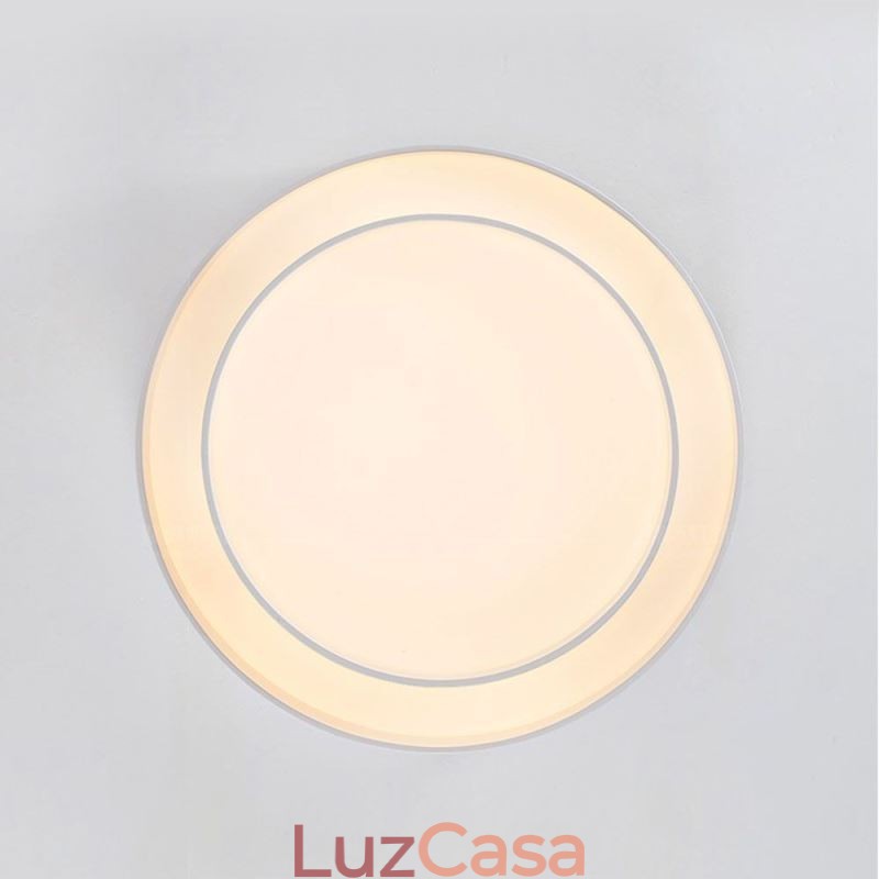 Luminária de teto circular embutida contemporânea