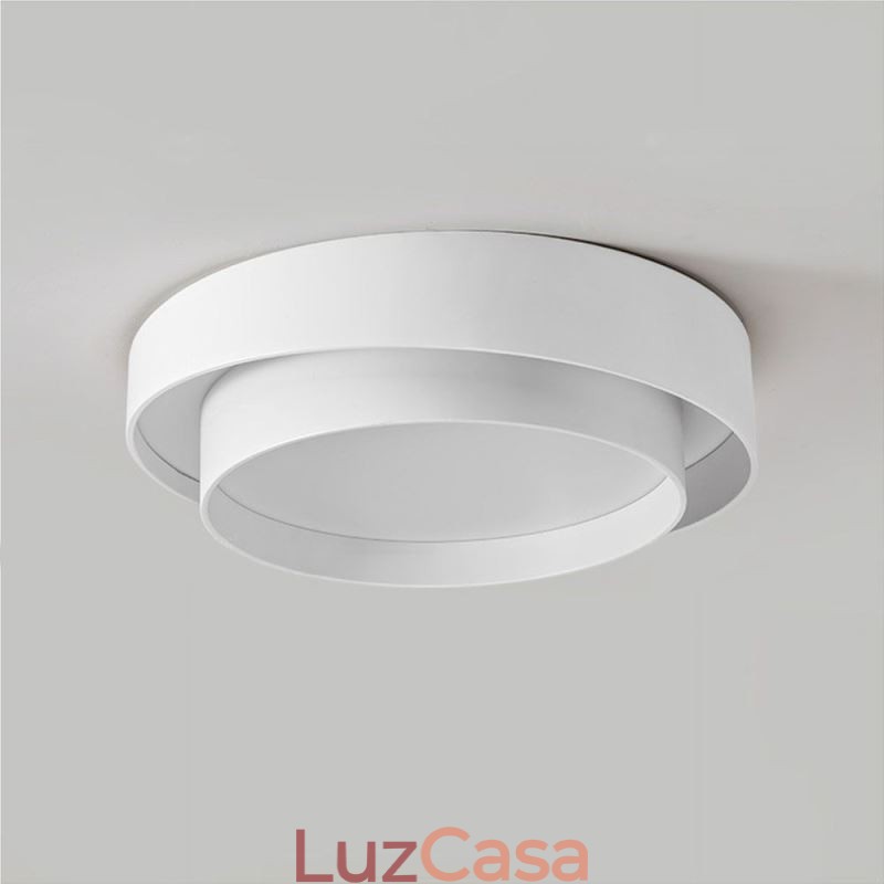 Luminária de teto circular embutida contemporânea
