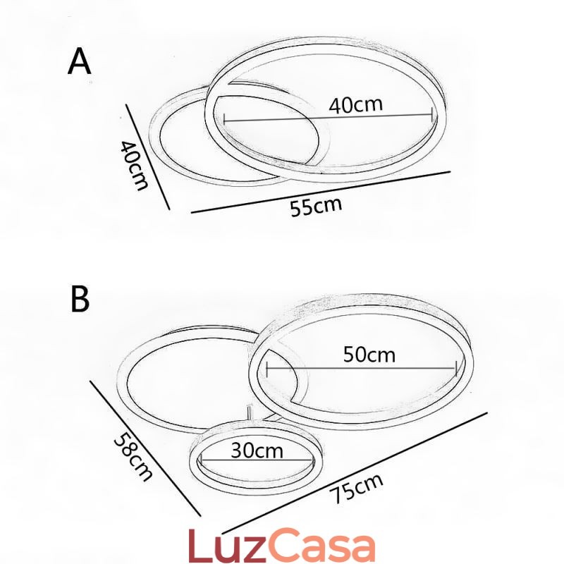 Luminária de teto redonda dourada moderna embutida
