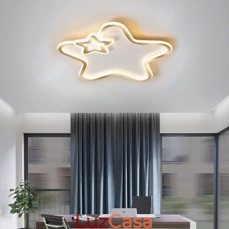 Luminária de teto Creative Star embutida Golden Star Luminária de teto Creative Star embutida Golden Star