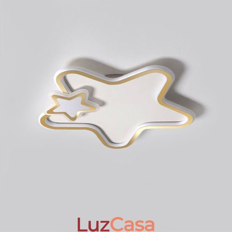 Luminária de teto Creative Star embutida Golden Star