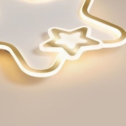 Luminária de teto Creative Star embutida Golden Star