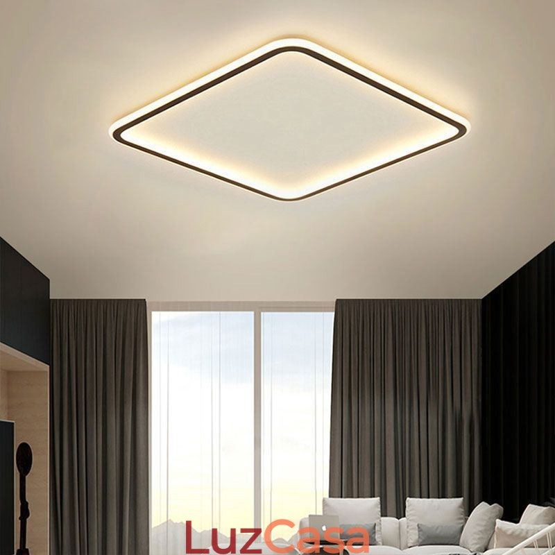 Luminária de teto embutida ultrafina, moderna e minimalista, embutida