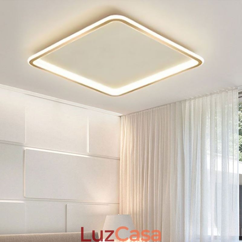 Luminária de teto embutida ultrafina, moderna e minimalista, embutida